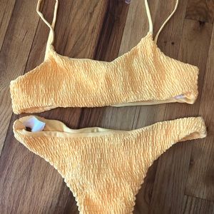 yellow bikini